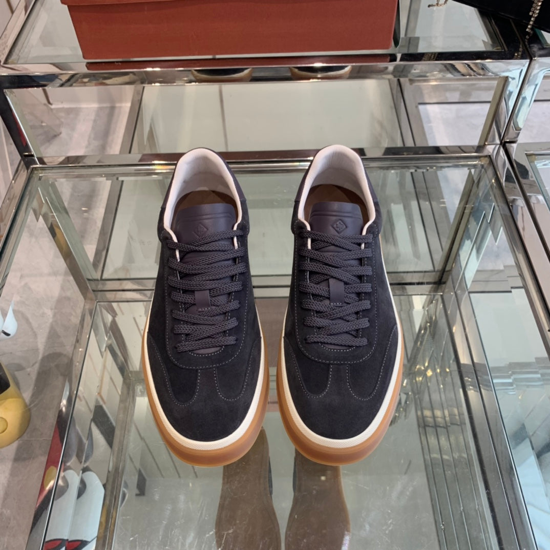 LP TENNIS WALK SNEAKERS CHARCOAL SUEDE - 35