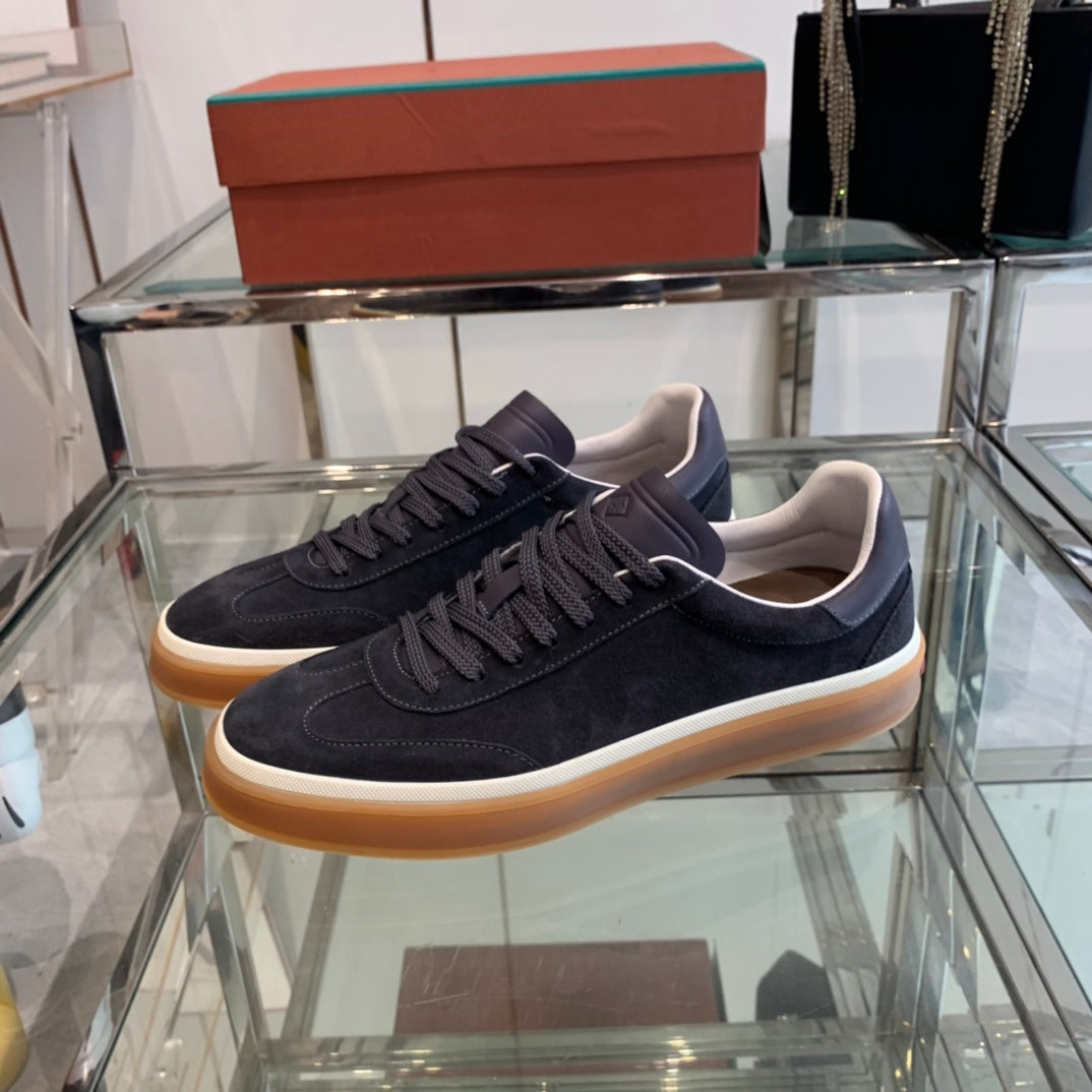 LP TENNIS WALK SNEAKERS CHARCOAL SUEDE - 35