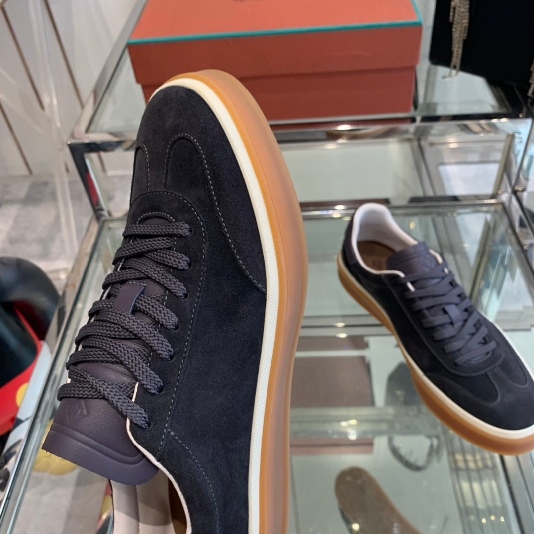 LP TENNIS WALK SNEAKERS CHARCOAL SUEDE - 35