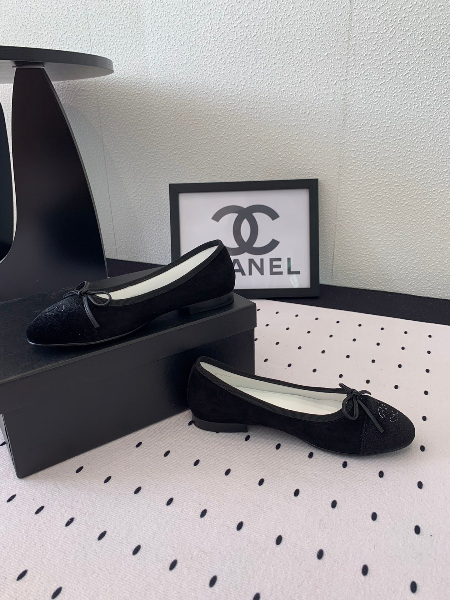 BALLET FLAT BLACK VELVET - 34