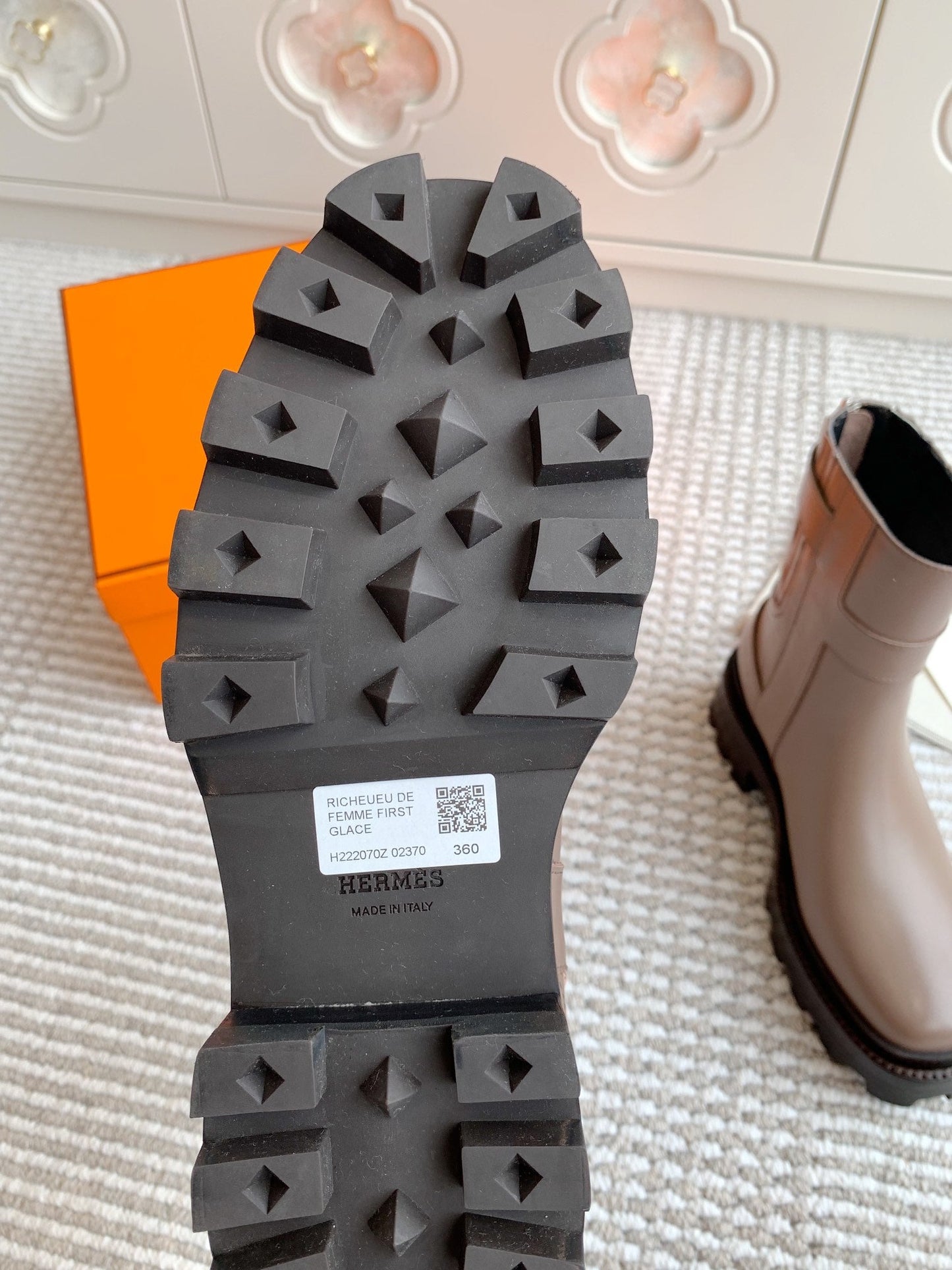 JAIME ANKLE BOOT IN CEDAR BROWN CALFSKIN - 35
