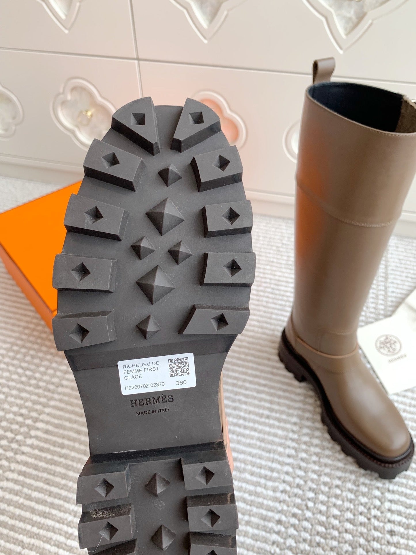 JAIME BOOT IN CEDAR BROWN CALFSKIN - 35