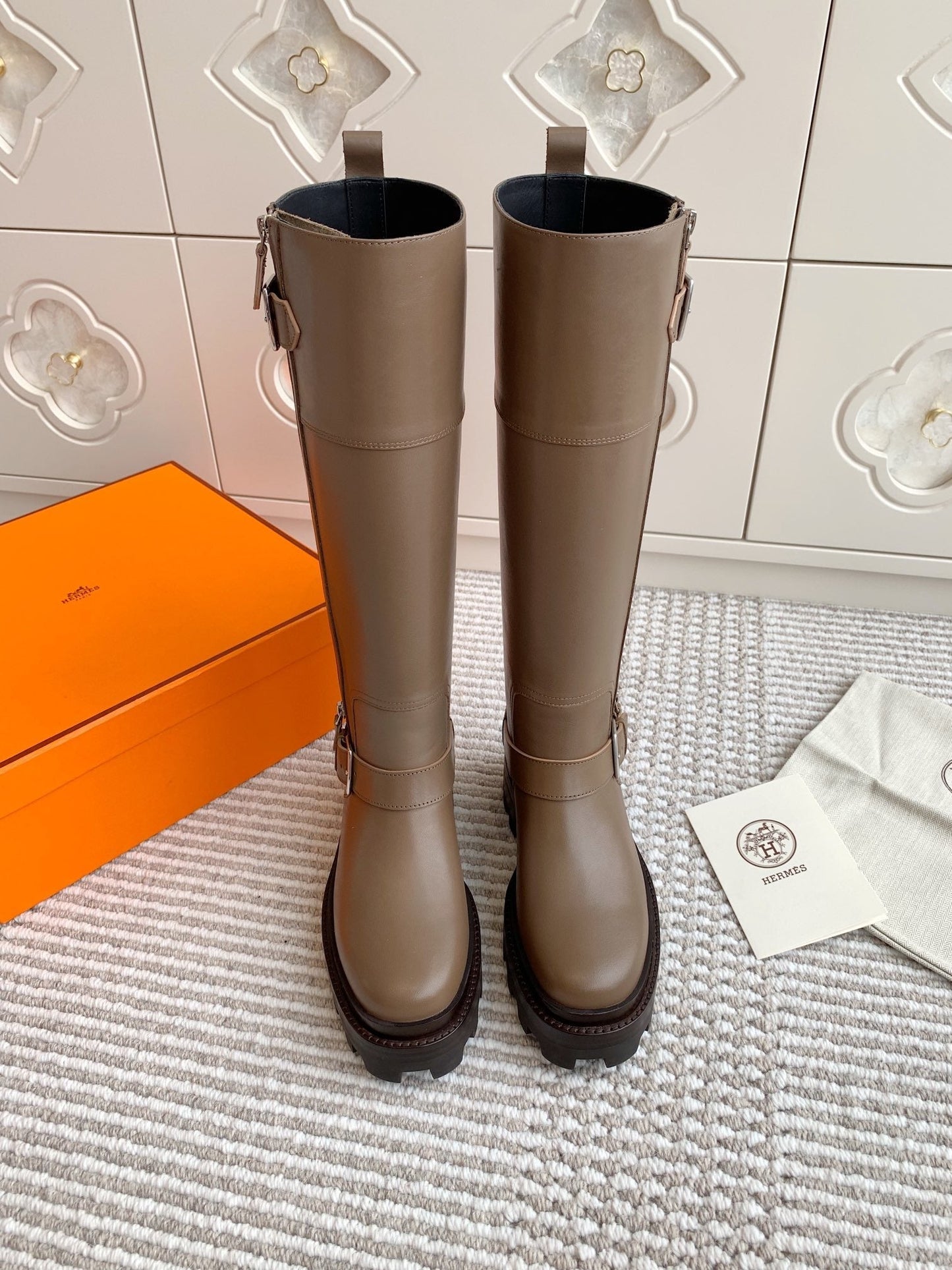 JAIME BOOT IN CEDAR BROWN CALFSKIN - 35