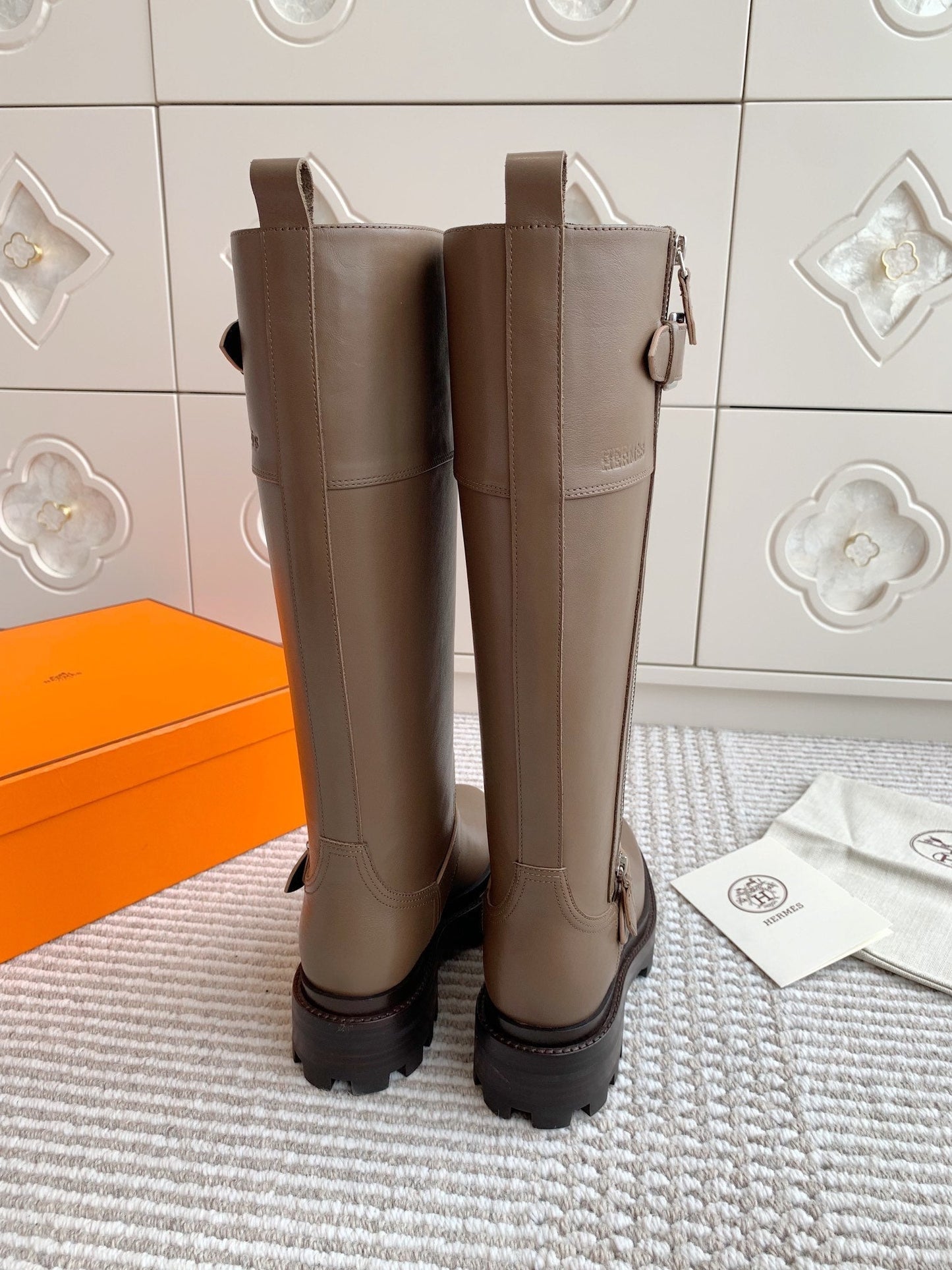 JAIME BOOT IN CEDAR BROWN CALFSKIN - 35