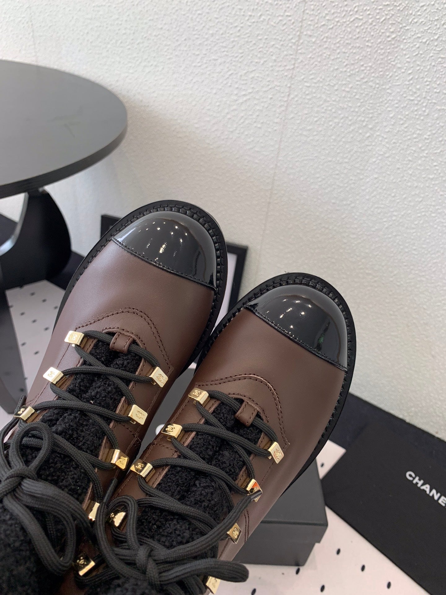 ANKLE BOOTS IN HICKORY BROWN CALFSKIN - 35