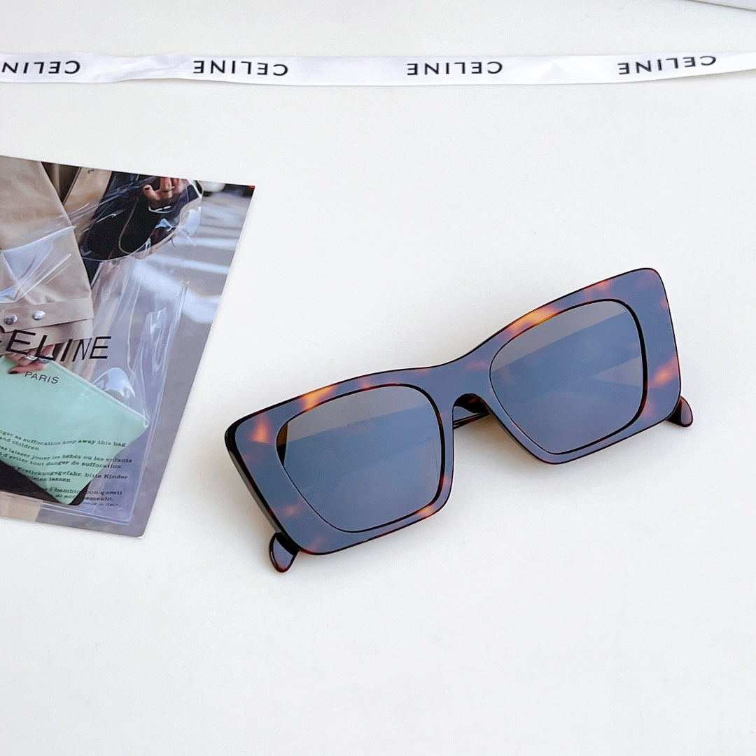 TRIOMPHE SQUARE SUNGLASS CL4S492 IN ACETATE - Havana