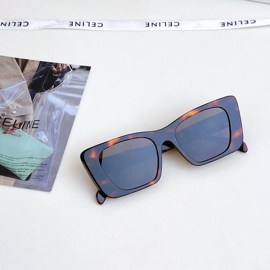 TRIOMPHE SQUARE SUNGLASS CL4S492 IN ACETATE - Havana