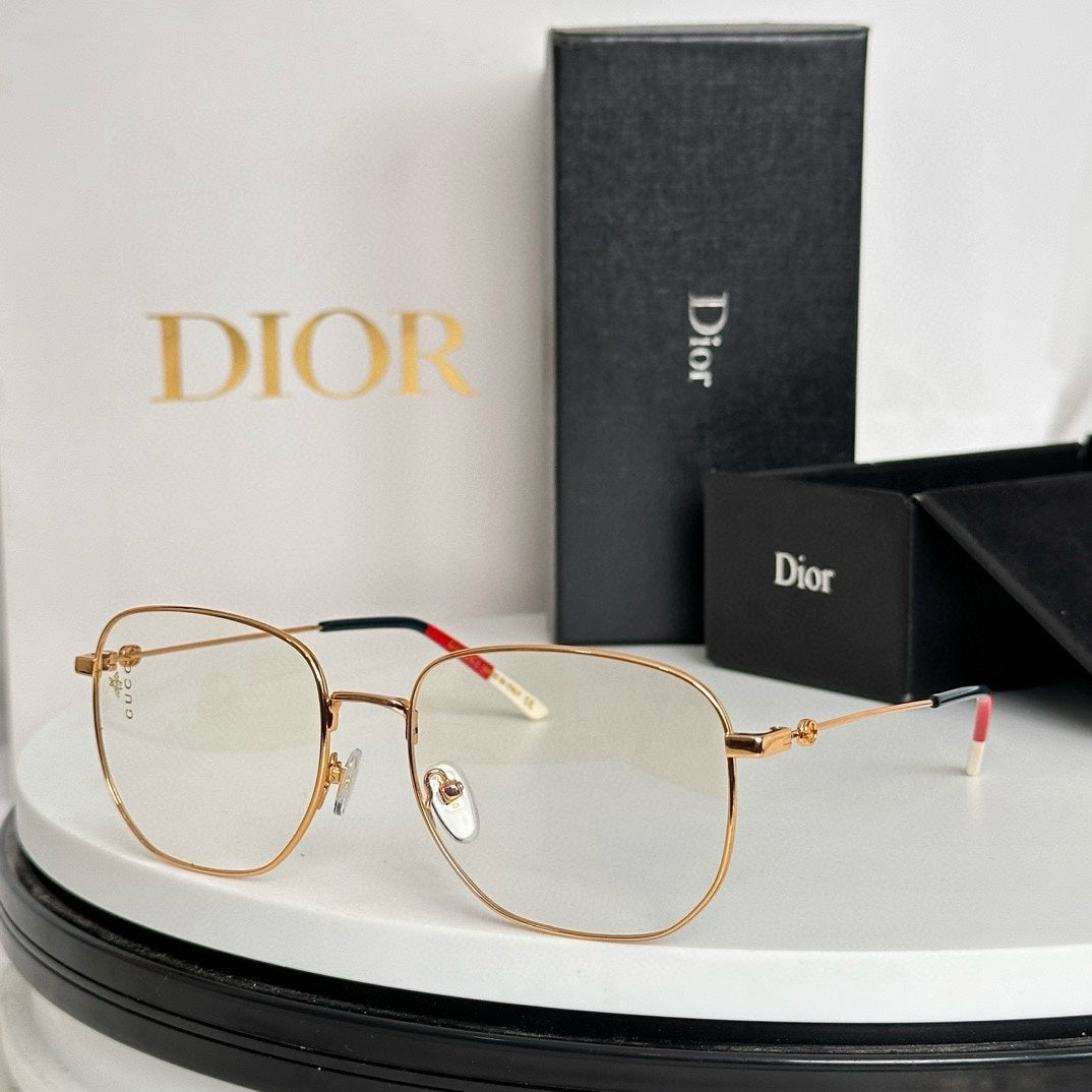 SQUARE FRAME SUNGLASSES GG0396O IN METAL - Gold/ orange