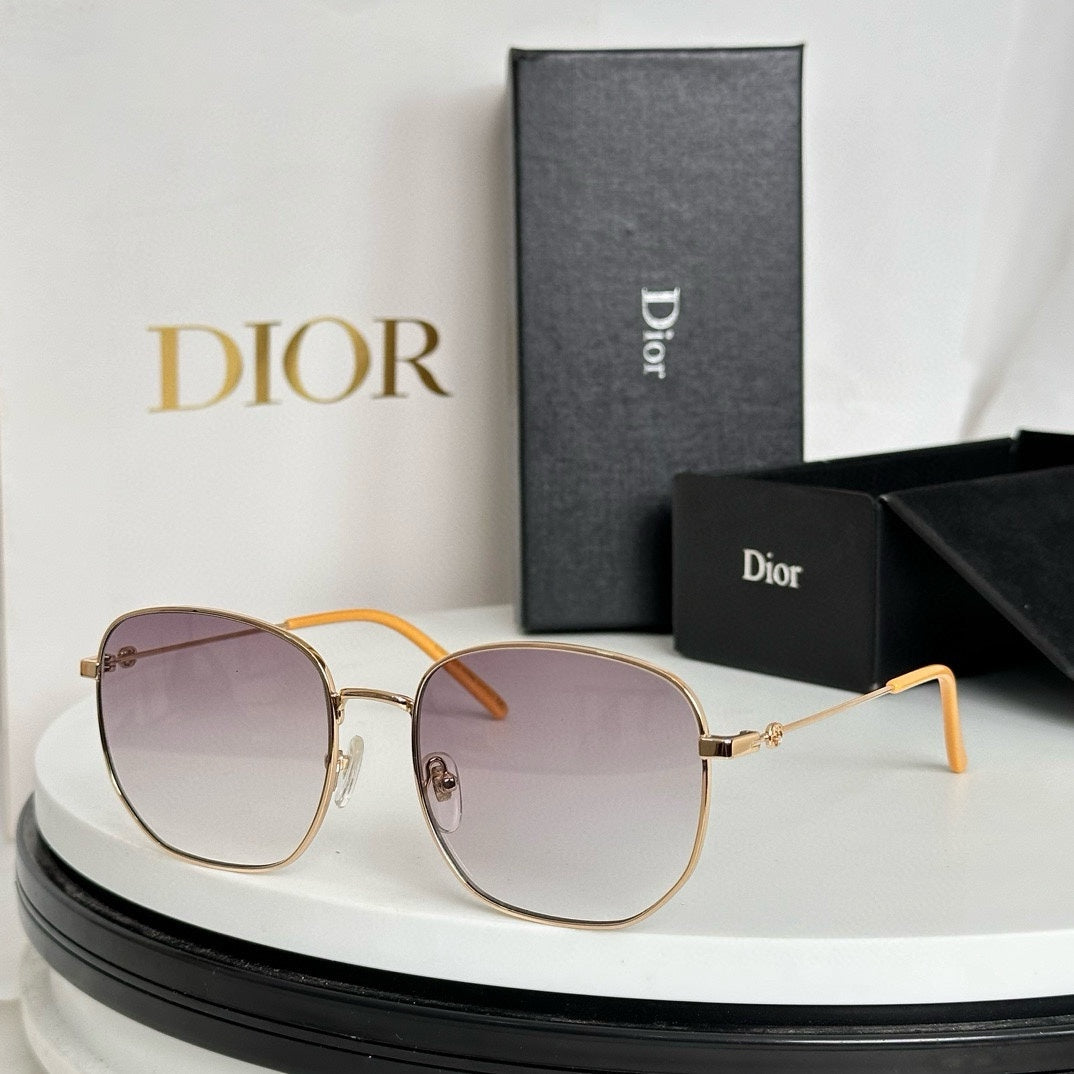 SQUARE FRAME SUNGLASSES GG0396O IN METAL - Gold/ orange