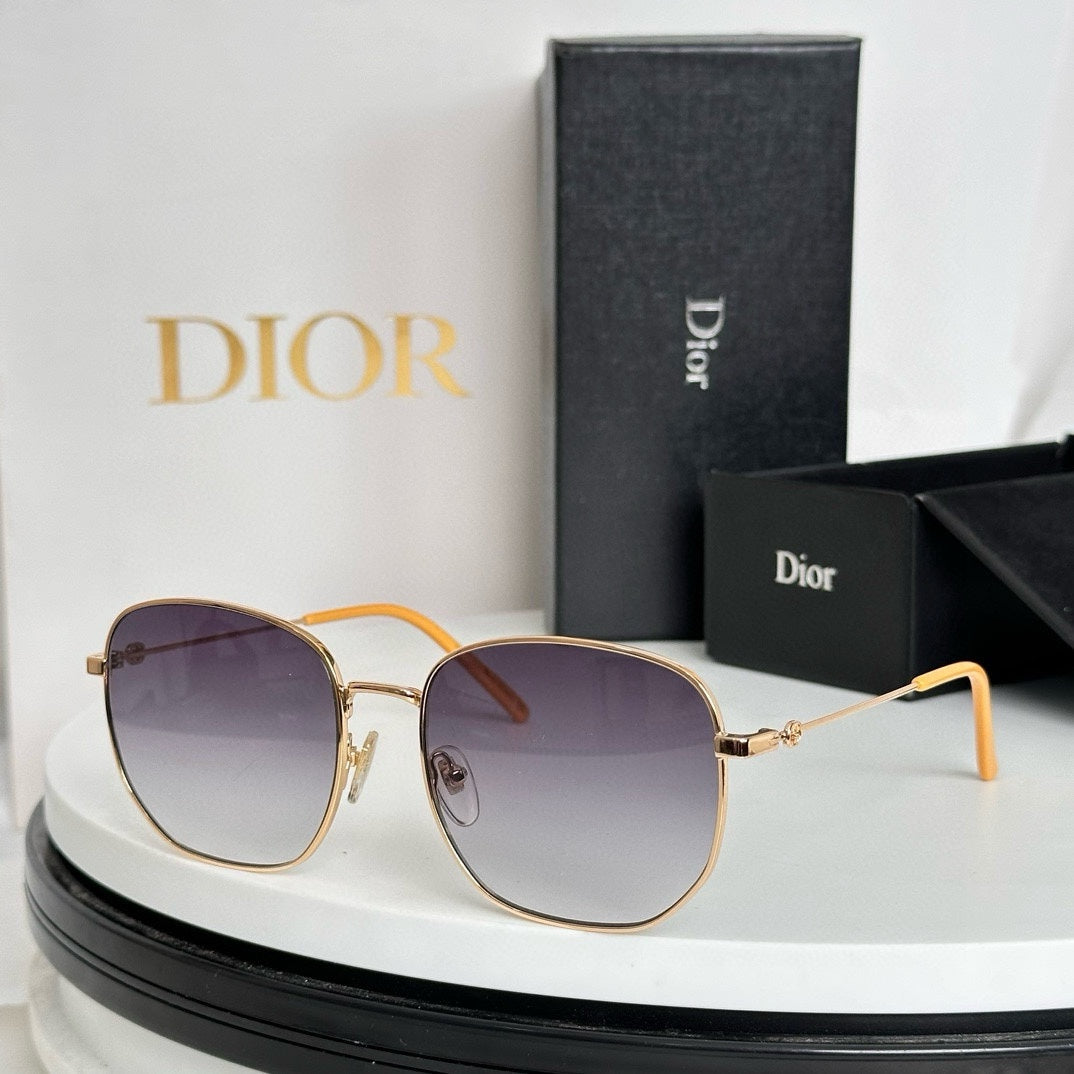 SQUARE FRAME SUNGLASSES GG0396O IN METAL - Gold/ orange
