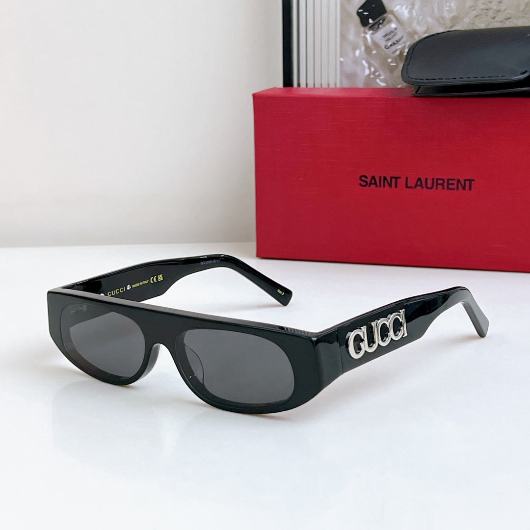 RECTANGULAR FRAME SUNGLASSES GG1771 IN ACETATE - Red