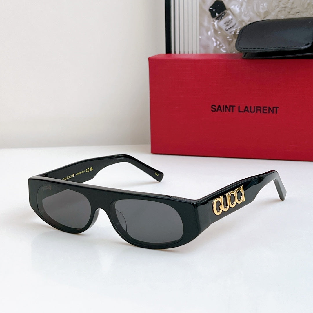 RECTANGULAR FRAME SUNGLASSES GG1771 IN ACETATE - Red