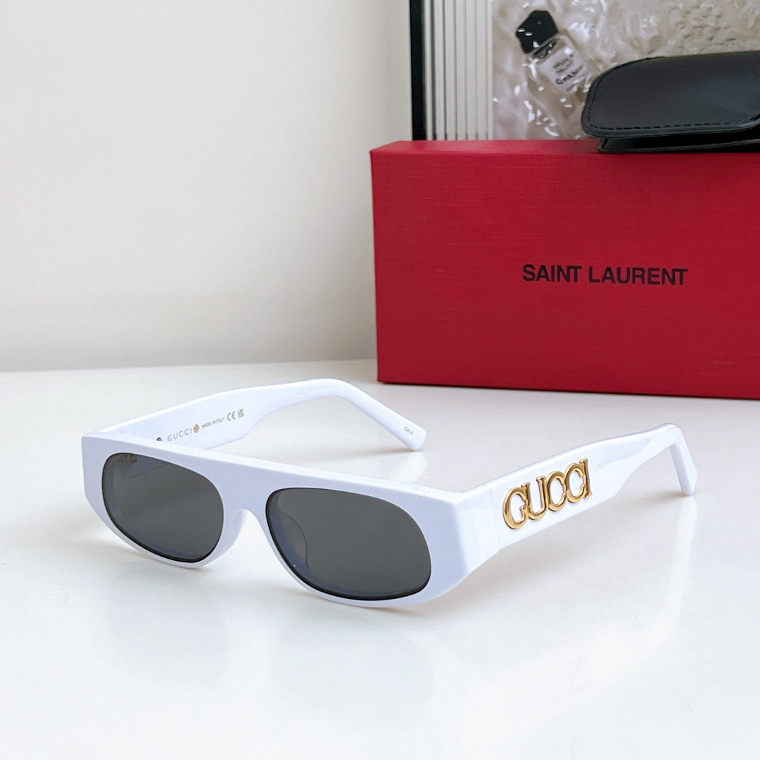 RECTANGULAR FRAME SUNGLASSES GG1771 IN ACETATE - Red