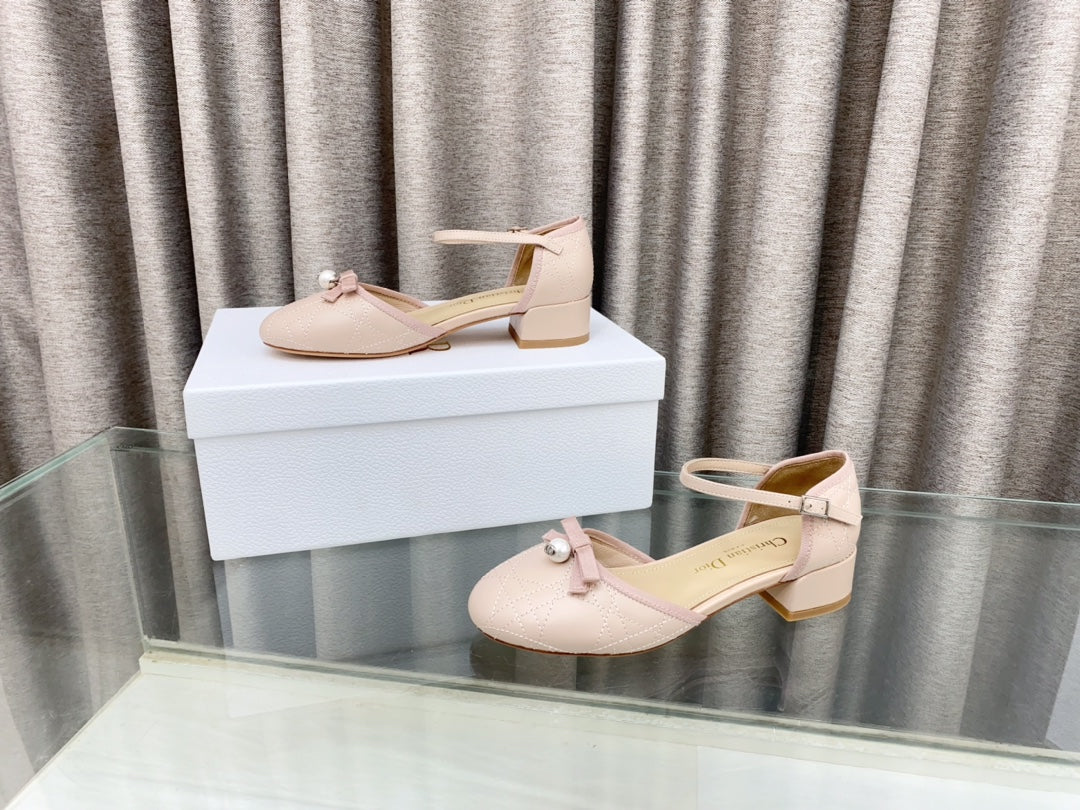 PEARL MARY JANE PUMP IN LIGHT PINK LAMBSKIN 30 MM - 35