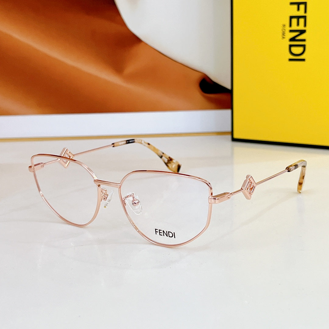 TRAVEL GEOMETRIC FRAME SUNGLASSES FE40152U IN METAL - Silver