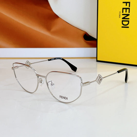 TRAVEL GEOMETRIC FRAME SUNGLASSES FE40152U IN METAL - Silver