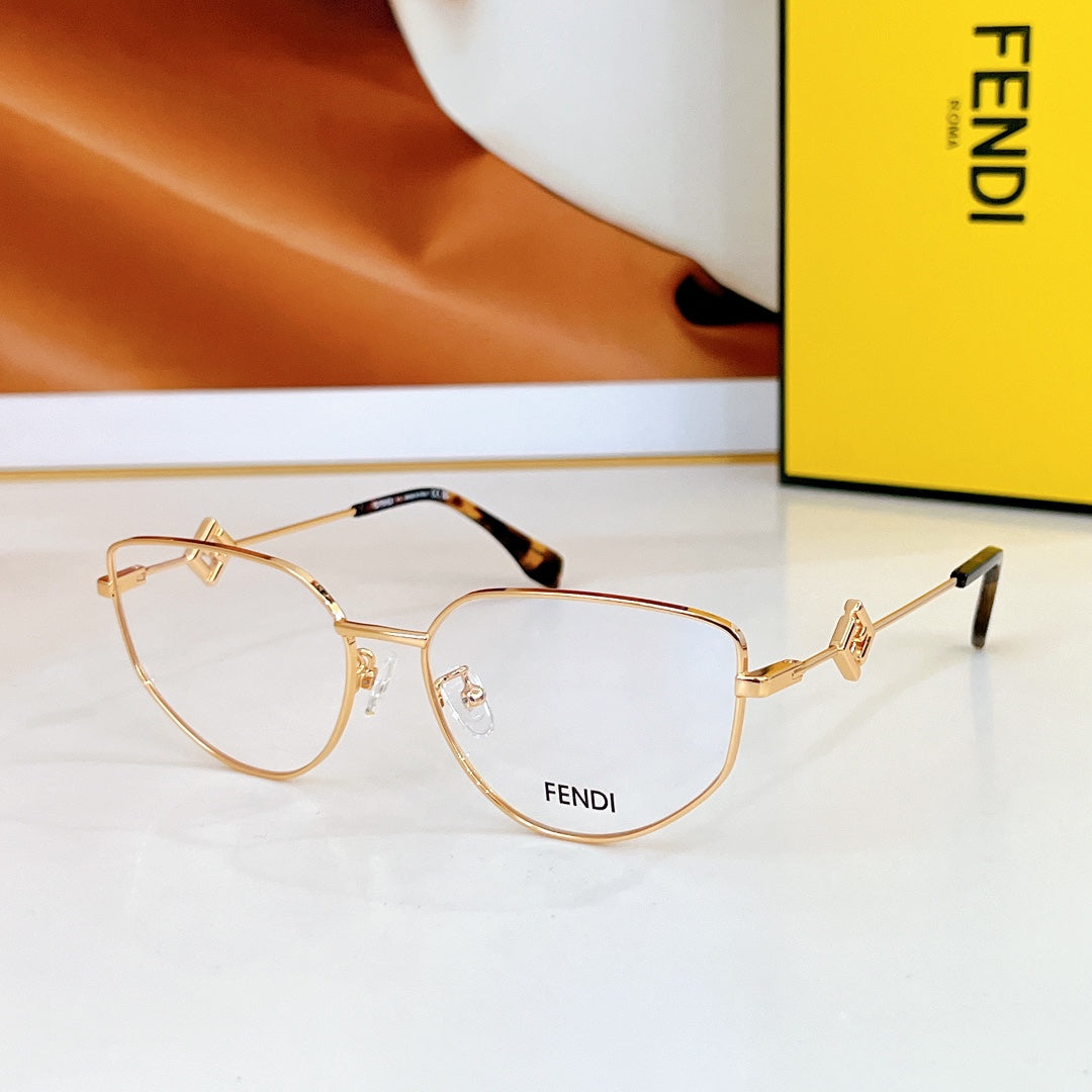 TRAVEL GEOMETRIC FRAME SUNGLASSES FE40152U IN METAL - Silver
