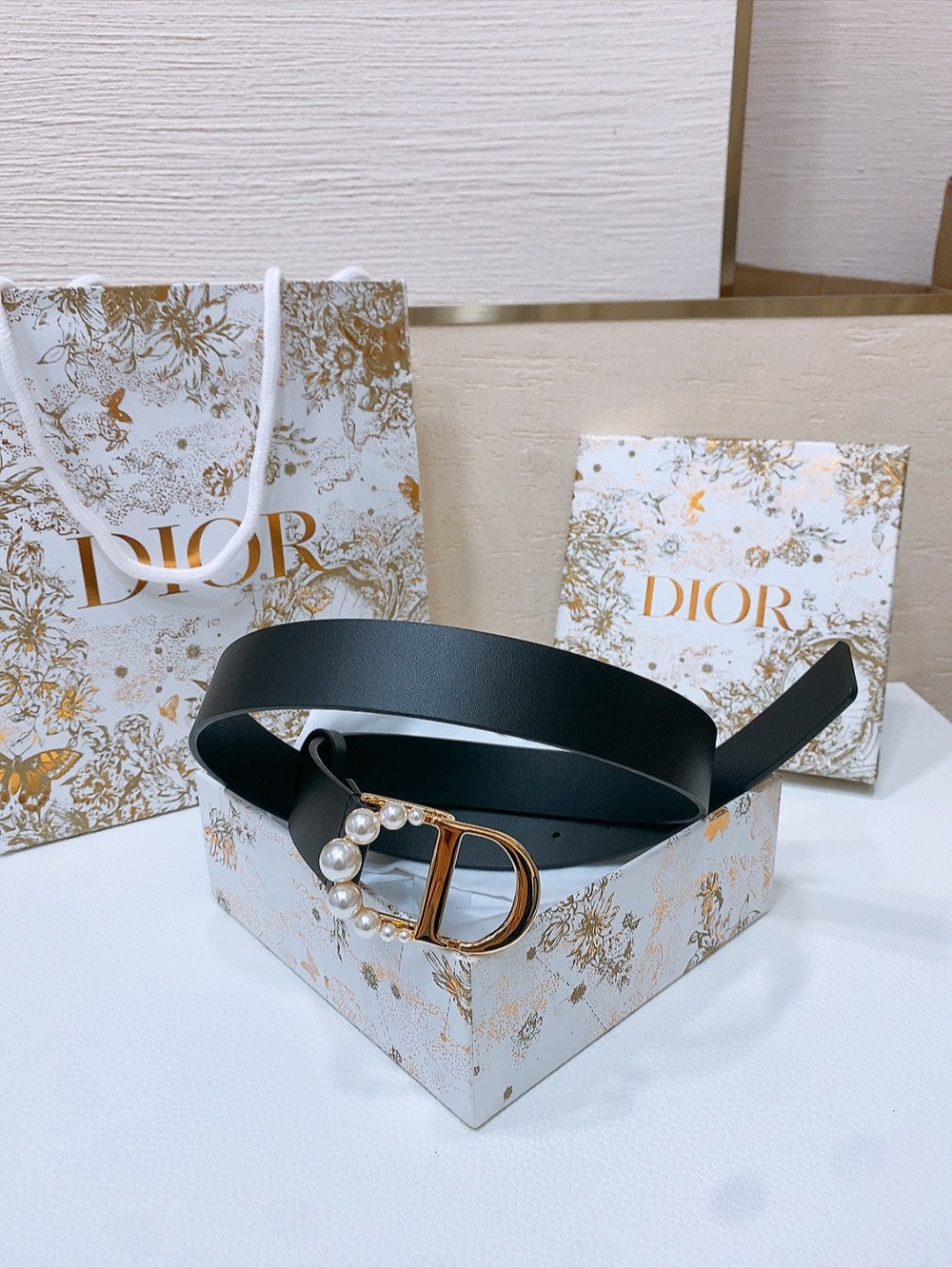 DIOR 25S BELT 30 MM IN BLACK CALFSKIN 586583 - 30