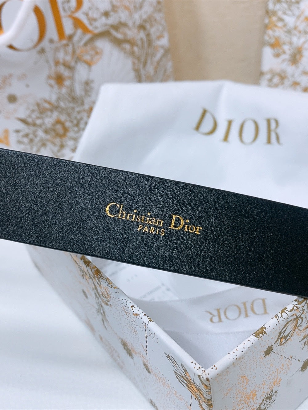 DIOR 25S BELT 30 MM IN BLACK CALFSKIN 586583 - 30