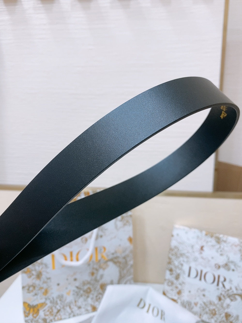 DIOR 25S BELT 30 MM IN BLACK CALFSKIN 586583 - 30