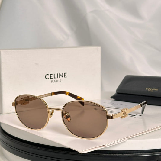 TRIOMPHE SUNGLASS CL40069U IN METAL - Havana/Brown