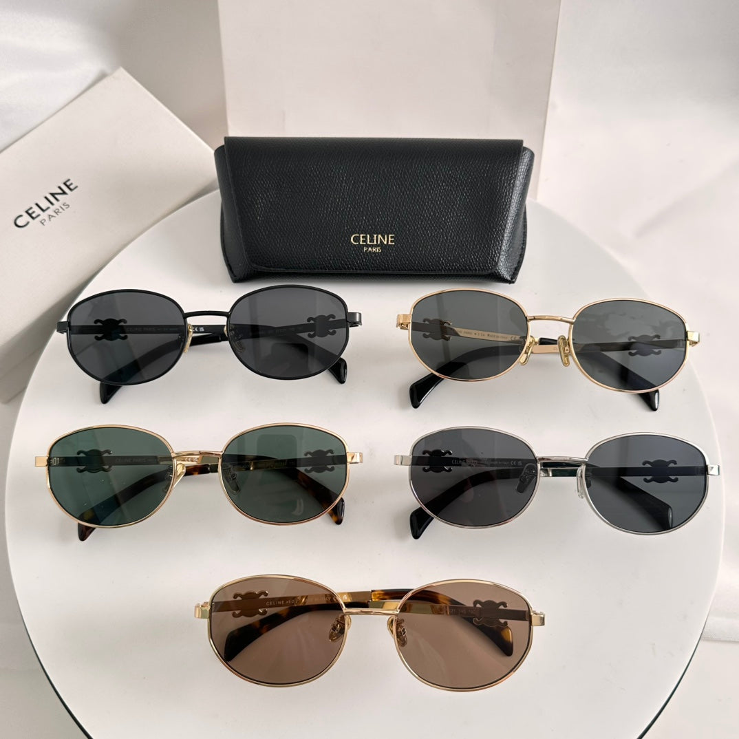 TRIOMPHE SUNGLASS CL40069U IN METAL - Havana/Brown