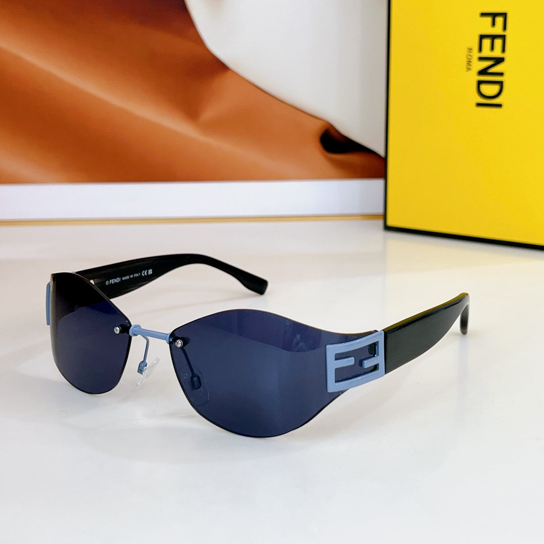 BAGUETTE CHUNKY SUNGLASSES FE40159U IN METAL AND ACETATE - Brown