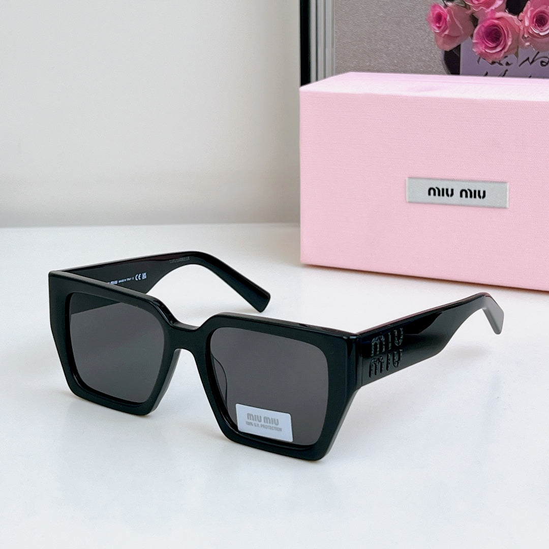 GLIMPSE SQUARE SUNGLASSES SMU07S IN ACETATE - Black