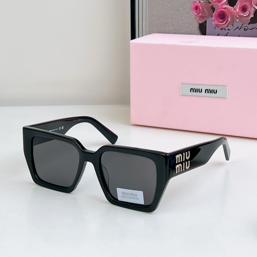 GLIMPSE SQUARE SUNGLASSES SMU07S IN ACETATE - Black