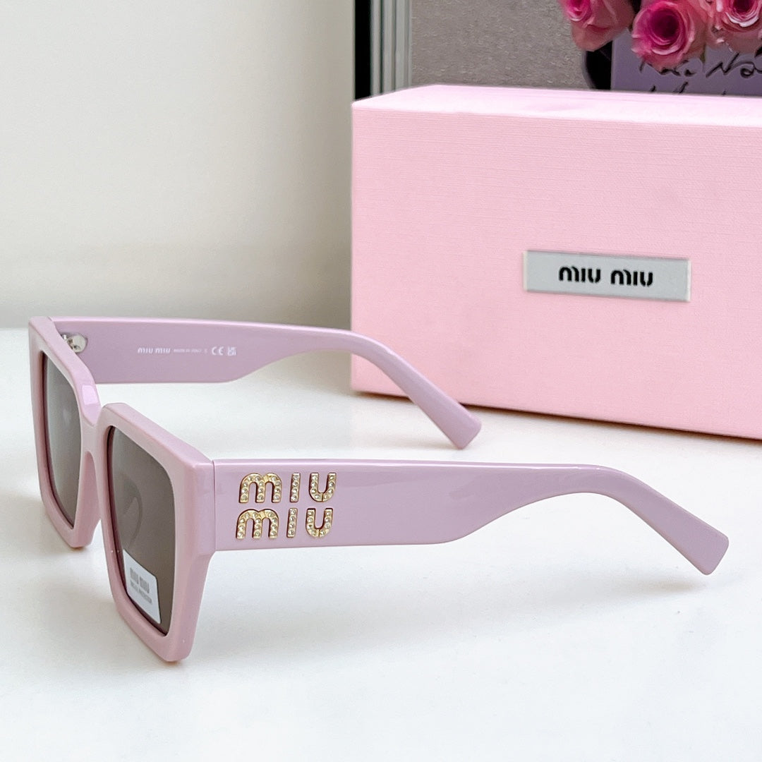 GLIMPSE SQUARE SUNGLASSES SMU07S IN ACETATE - Black
