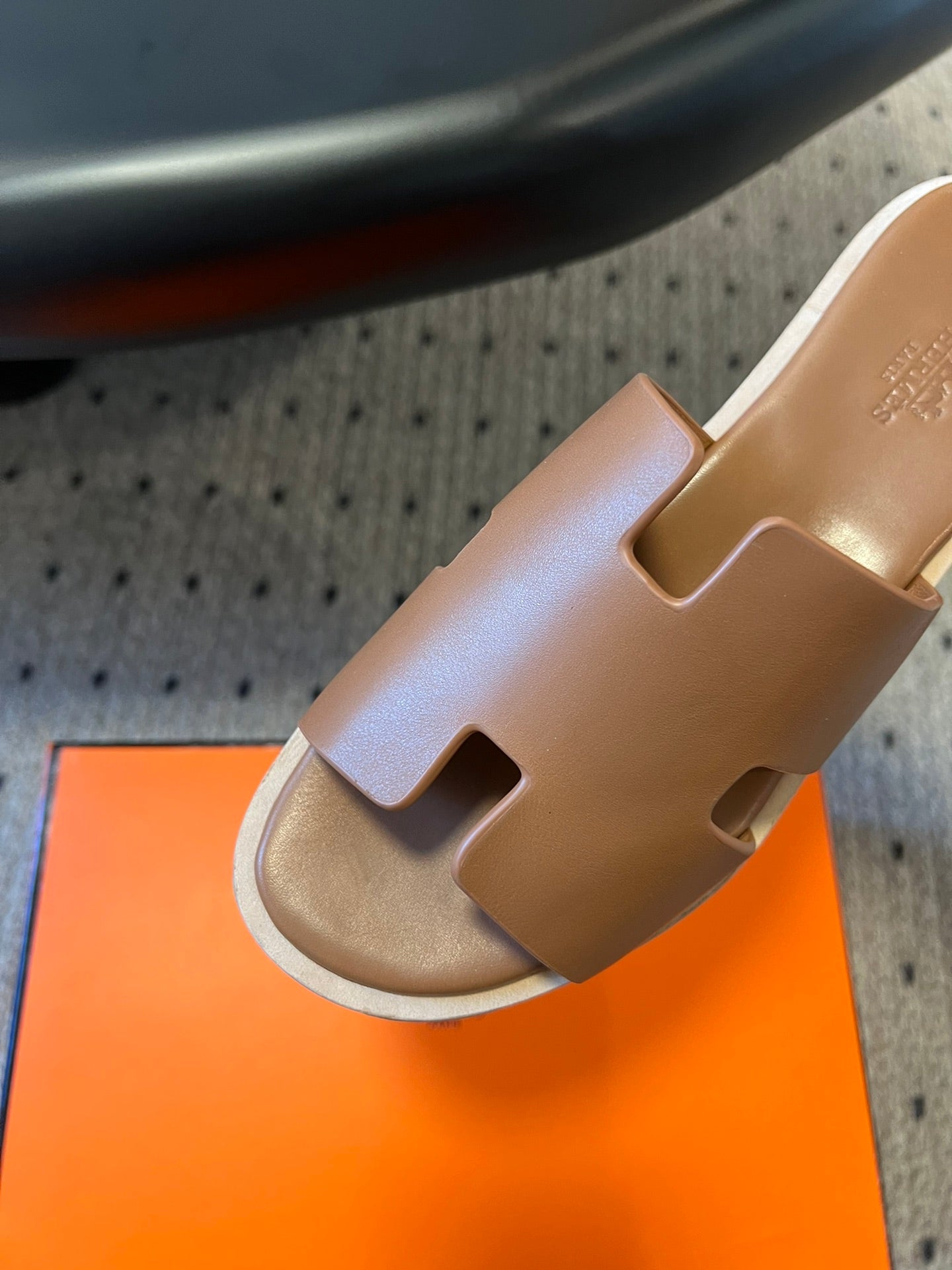 EZE SANDAL 85 MM IN BRONZE BROWN CALFSKIN - 35