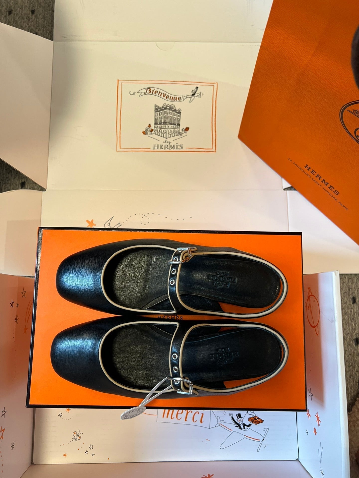 KLEO SLINGBACK IN BLACK CALFSKIN - 35