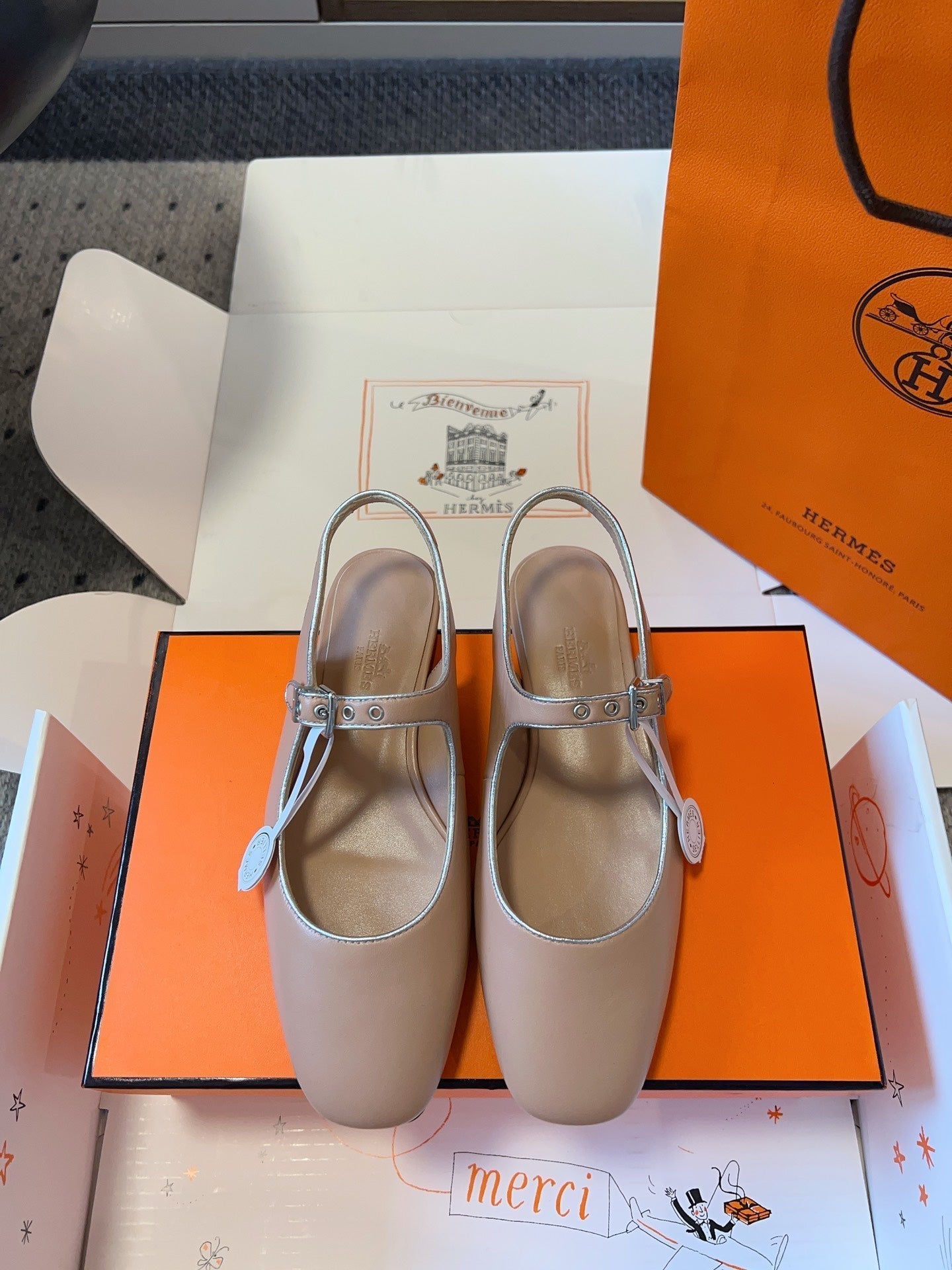 KLEO SLINGBACK IN CREPE PINK CALFSKIN - 35