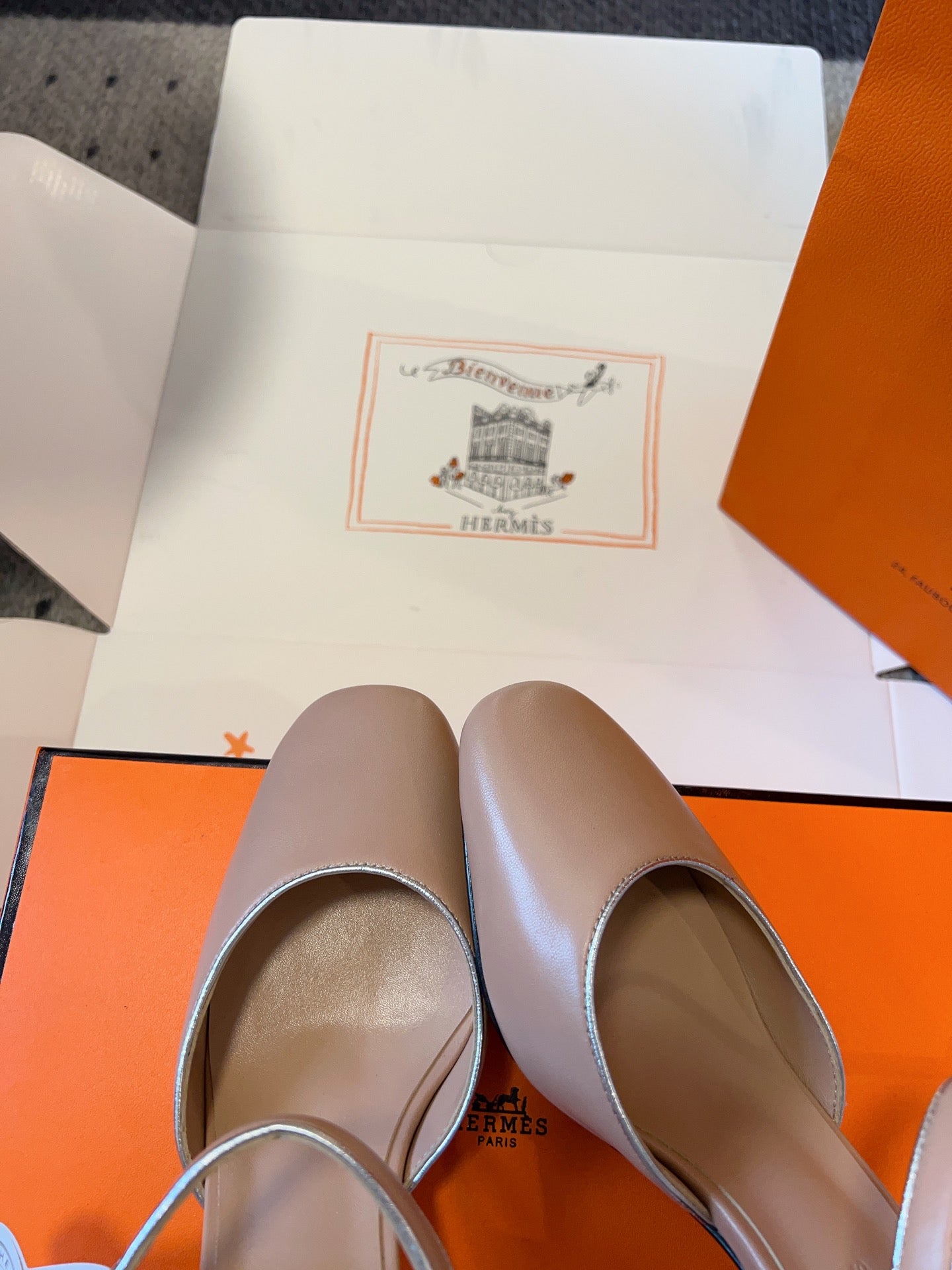 KLEO HIGH SLINGBACK IN CREPE PINK CALFSKIN - 35