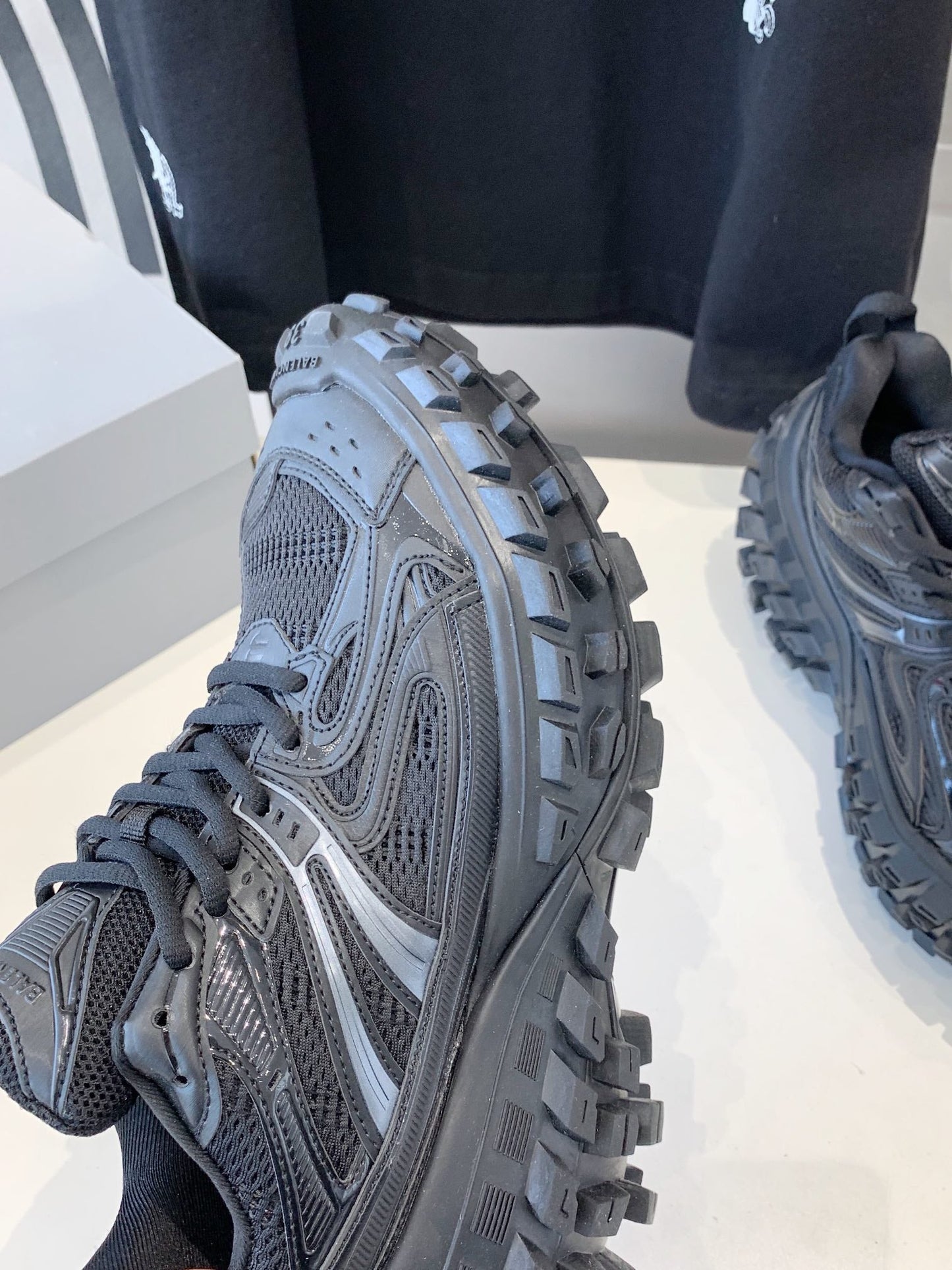 CHUNKY SNEAKERS IN BLACK POLYURETHANE, POLYESTER AND NYLON - 35