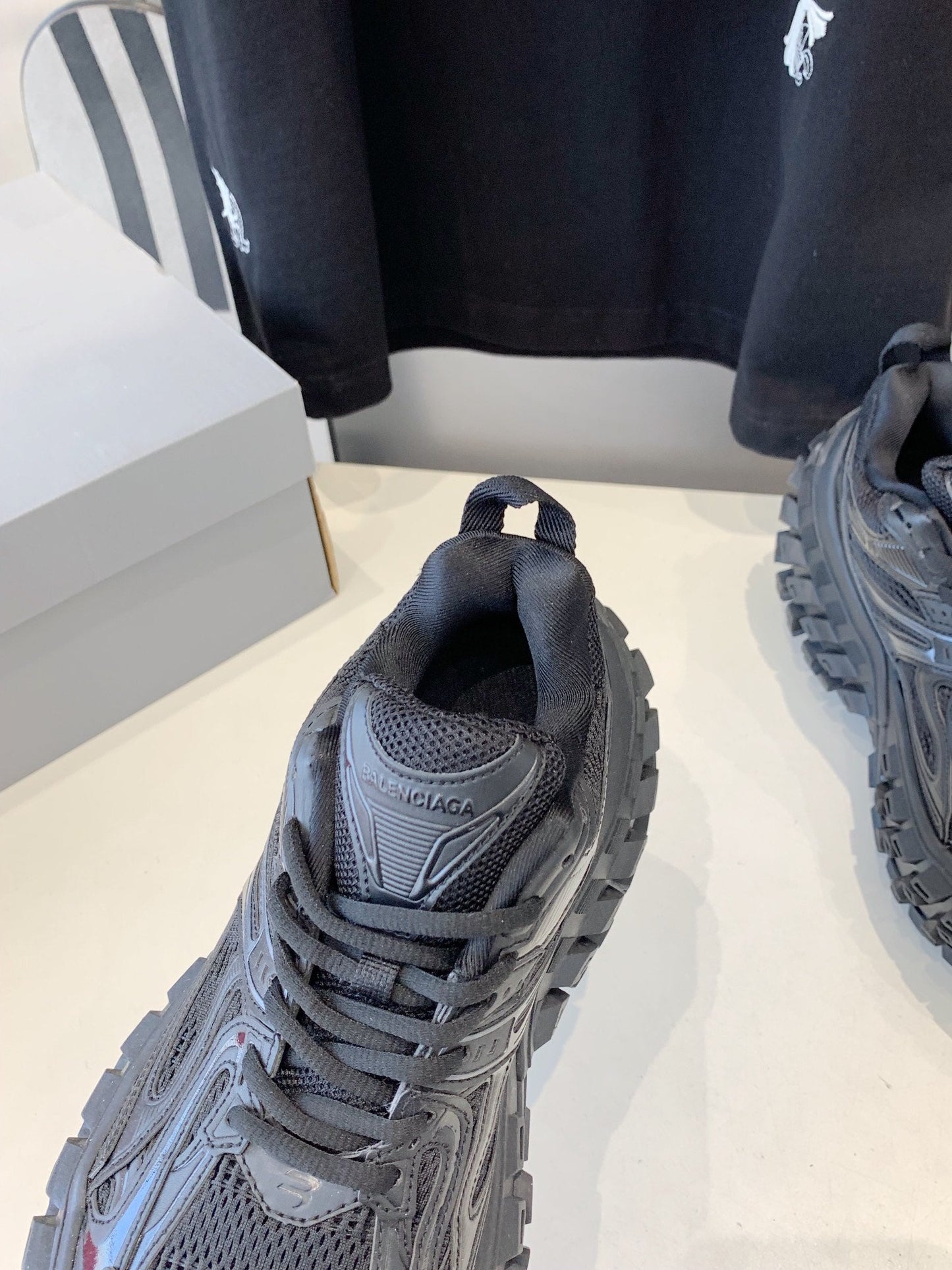 CHUNKY SNEAKERS IN BLACK POLYURETHANE, POLYESTER AND NYLON - 35