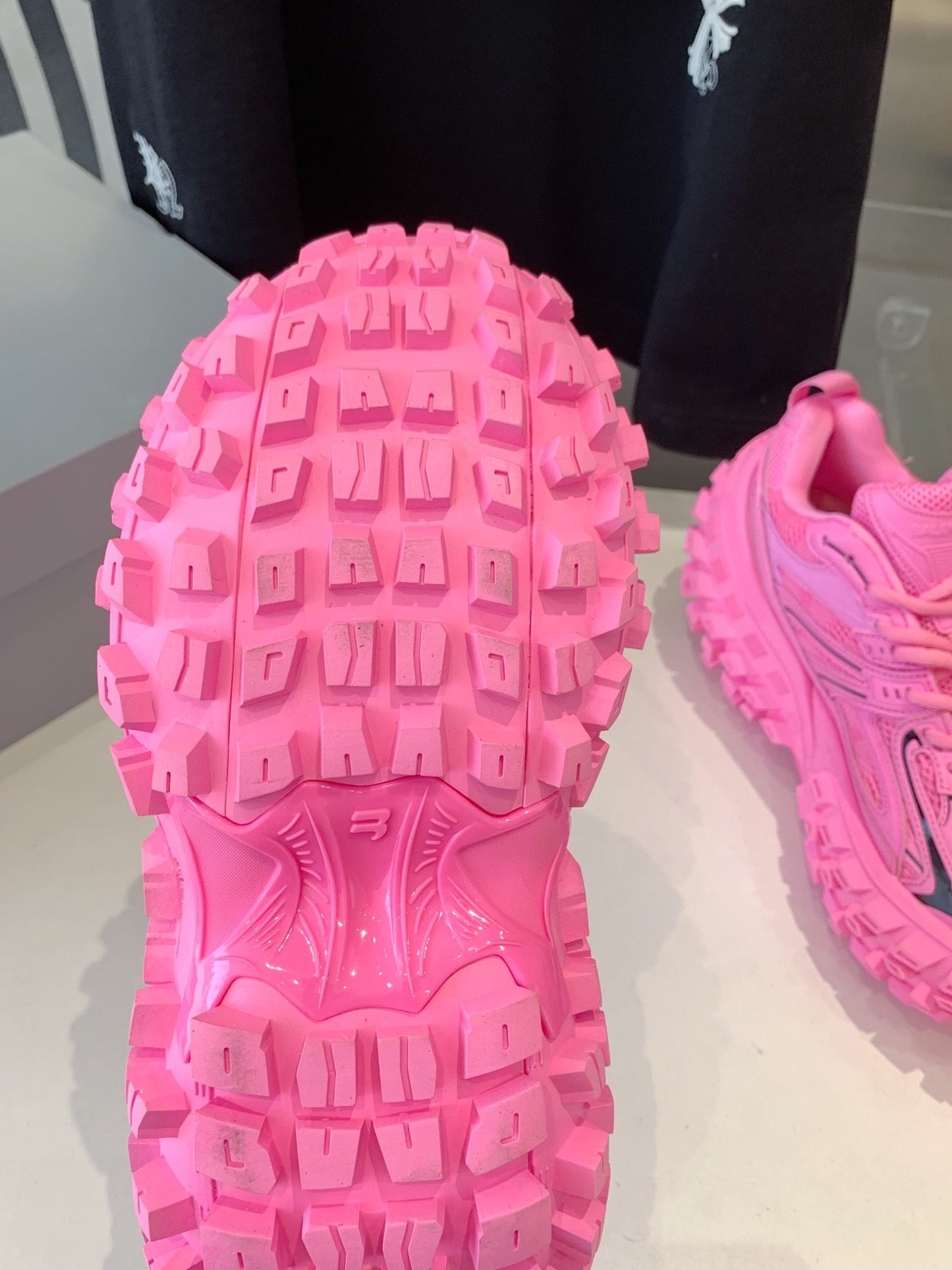 CHUNKY SNEAKERS IN PINK MIX BLACK POLYURETHANE, POLYESTER AND NYLON - 35