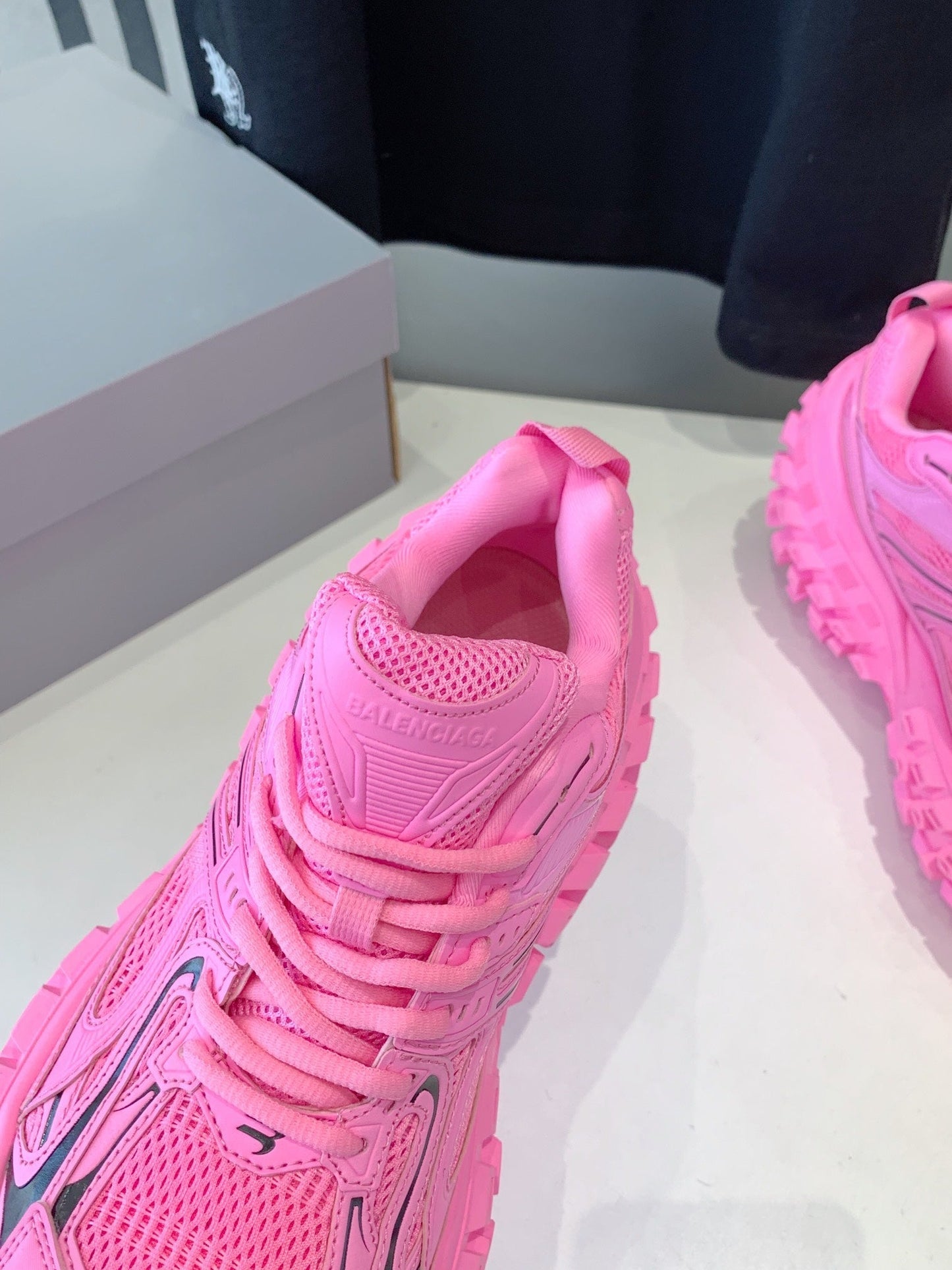 CHUNKY SNEAKERS IN PINK MIX BLACK POLYURETHANE, POLYESTER AND NYLON - 35