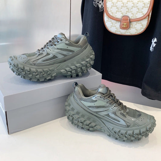 CHUNKY SNEAKERS IN MANTLE GRAY POLYURETHANE, POLYESTER AND NYLON - 35