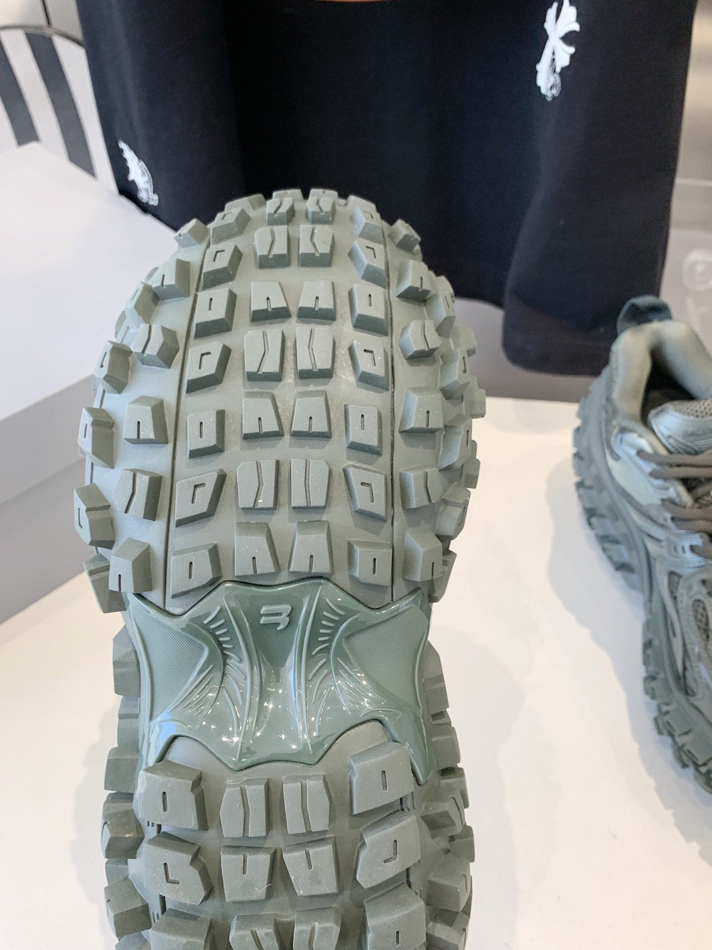 CHUNKY SNEAKERS IN MANTLE GRAY POLYURETHANE, POLYESTER AND NYLON - 35