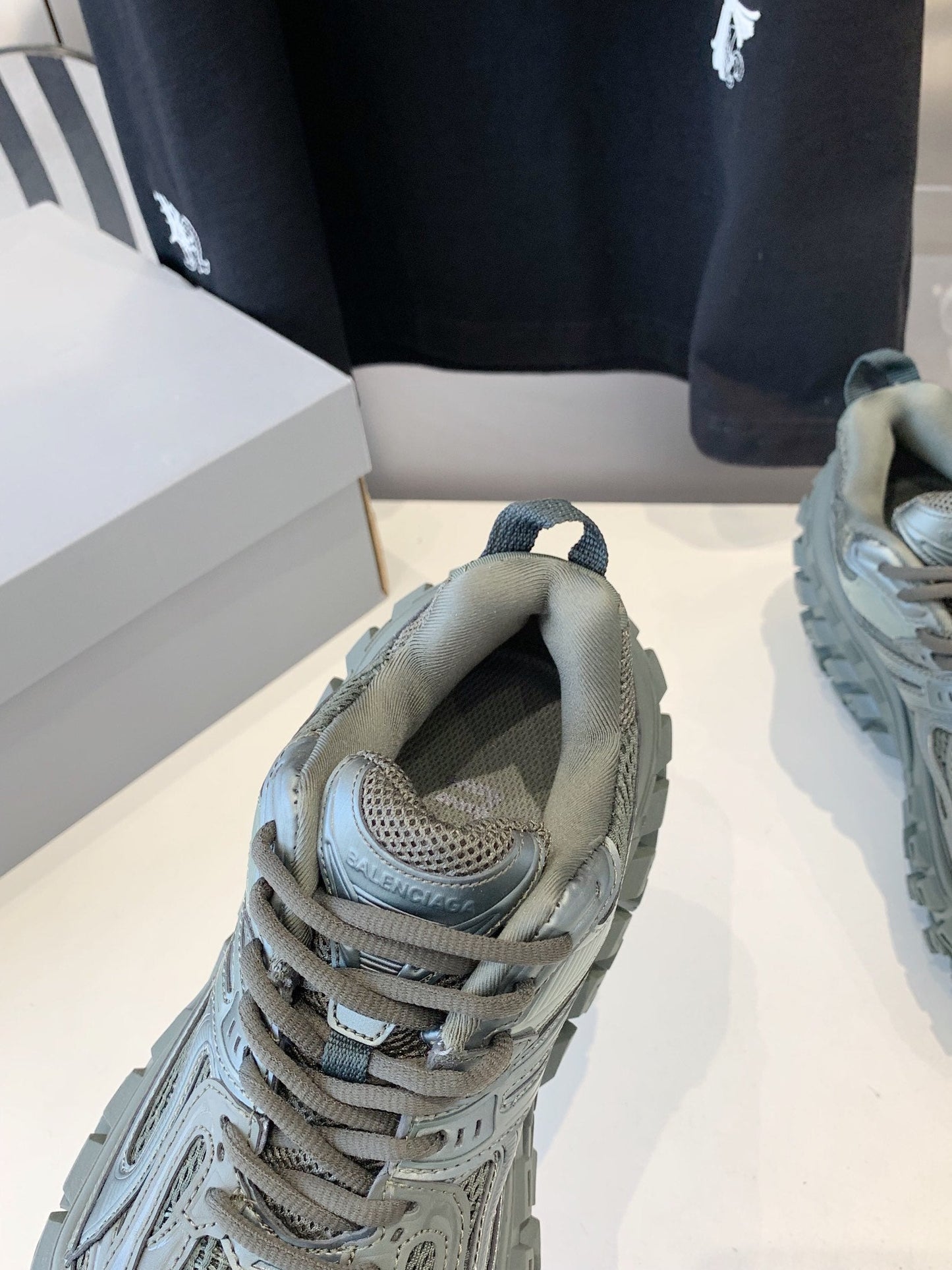 CHUNKY SNEAKERS IN MANTLE GRAY POLYURETHANE, POLYESTER AND NYLON - 35