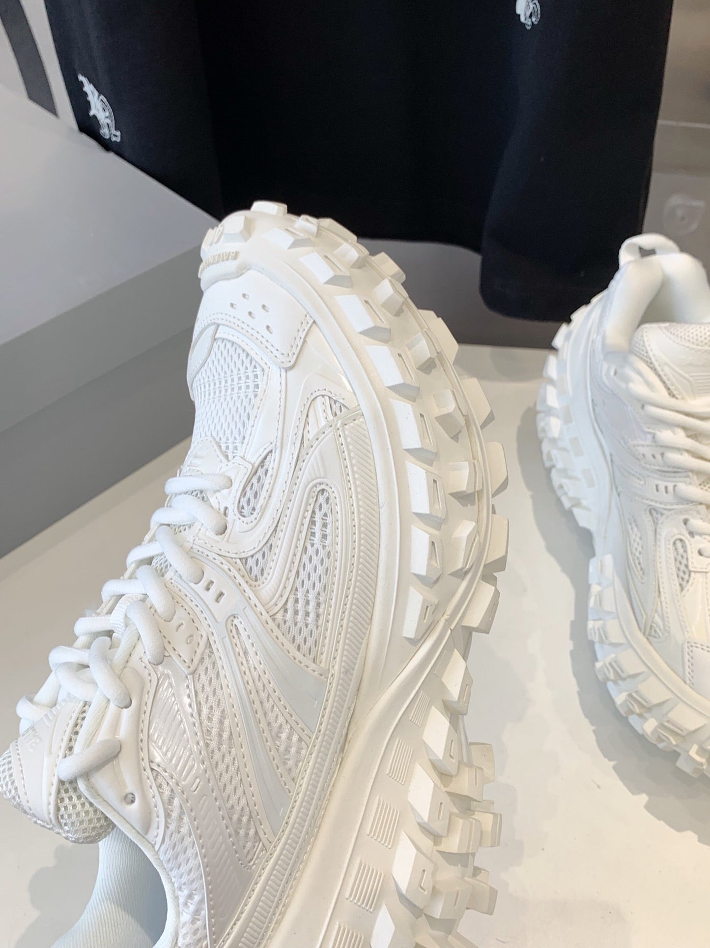 CHUNKY SNEAKERS IN WHITE POLYURETHANE, POLYESTER AND NYLON - 35