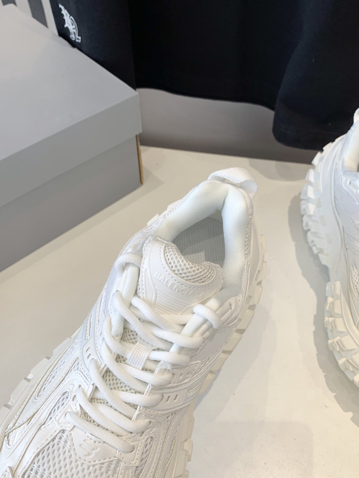 CHUNKY SNEAKERS IN WHITE POLYURETHANE, POLYESTER AND NYLON - 35