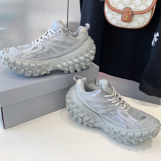 CHUNKY SNEAKERS IN BOMBAY GRAY POLYURETHANE, POLYESTER AND NYLON - 35