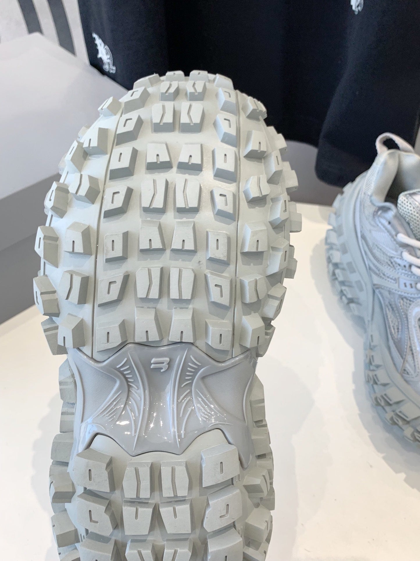 CHUNKY SNEAKERS IN BOMBAY GRAY POLYURETHANE, POLYESTER AND NYLON - 35