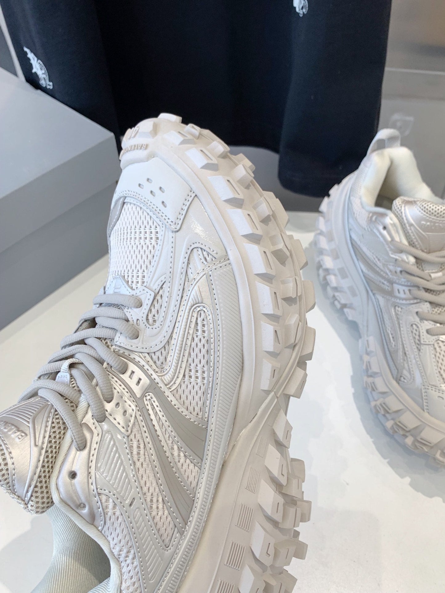 CHUNKY SNEAKERS IN BONE BEIGE POLYURETHANE, POLYESTER AND NYLON - 35