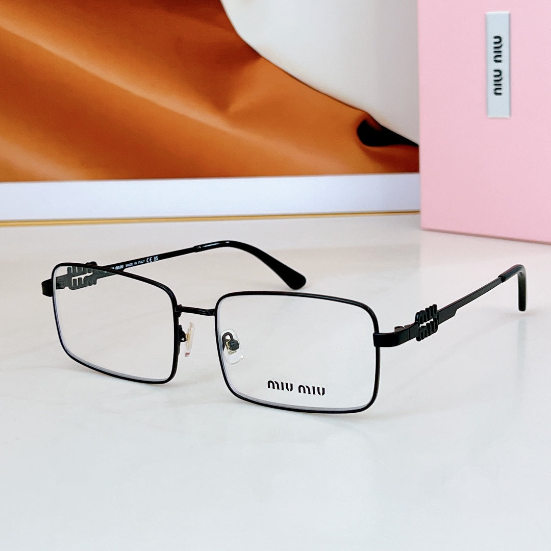 LOGO SQUARE SUNGLASSES SMU808 IN METAL - Silver/Black
