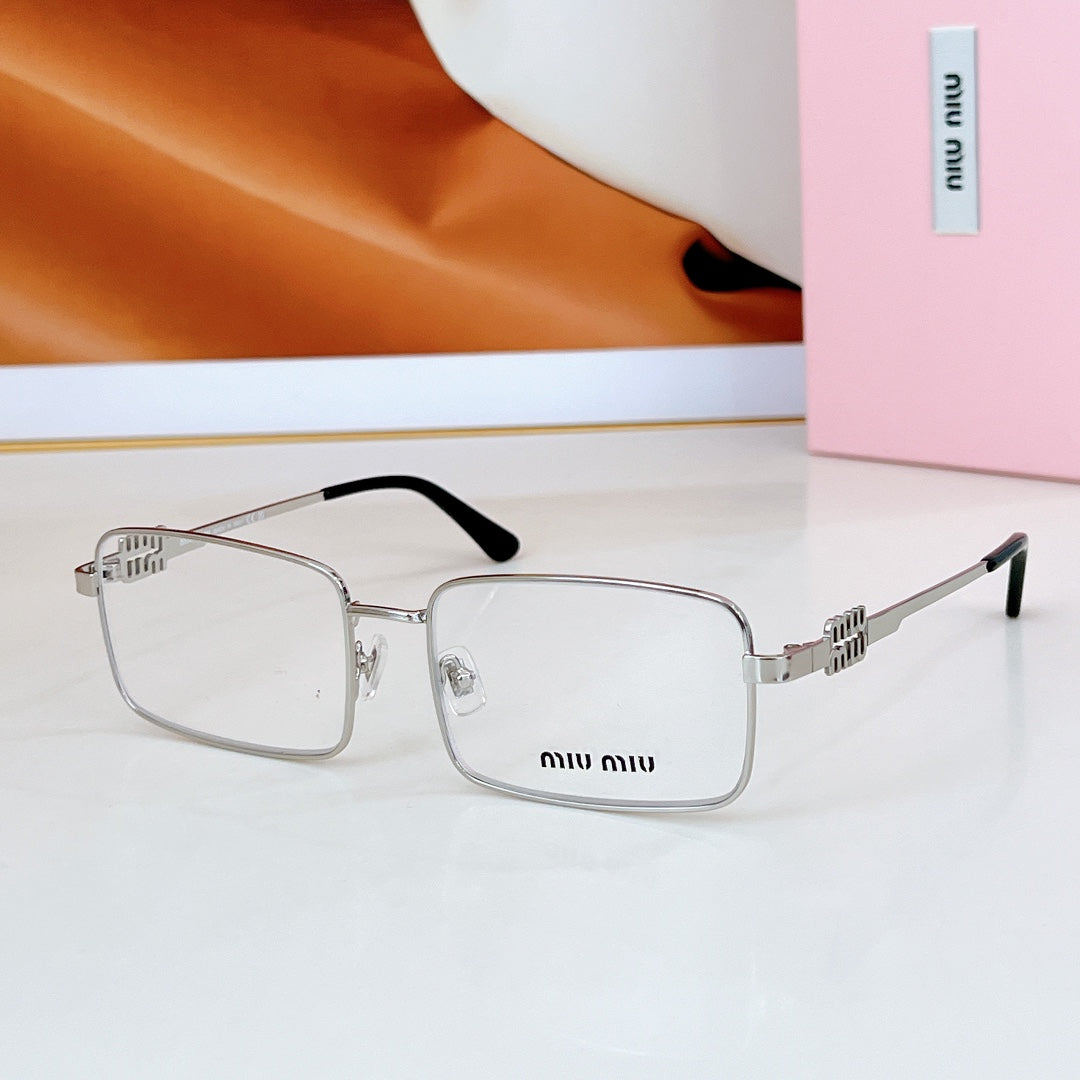 LOGO SQUARE SUNGLASSES SMU808 IN METAL - Silver/Black