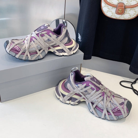 3XL EXTREME LACE SNEAKER PURPLE AND GRAY - 35
