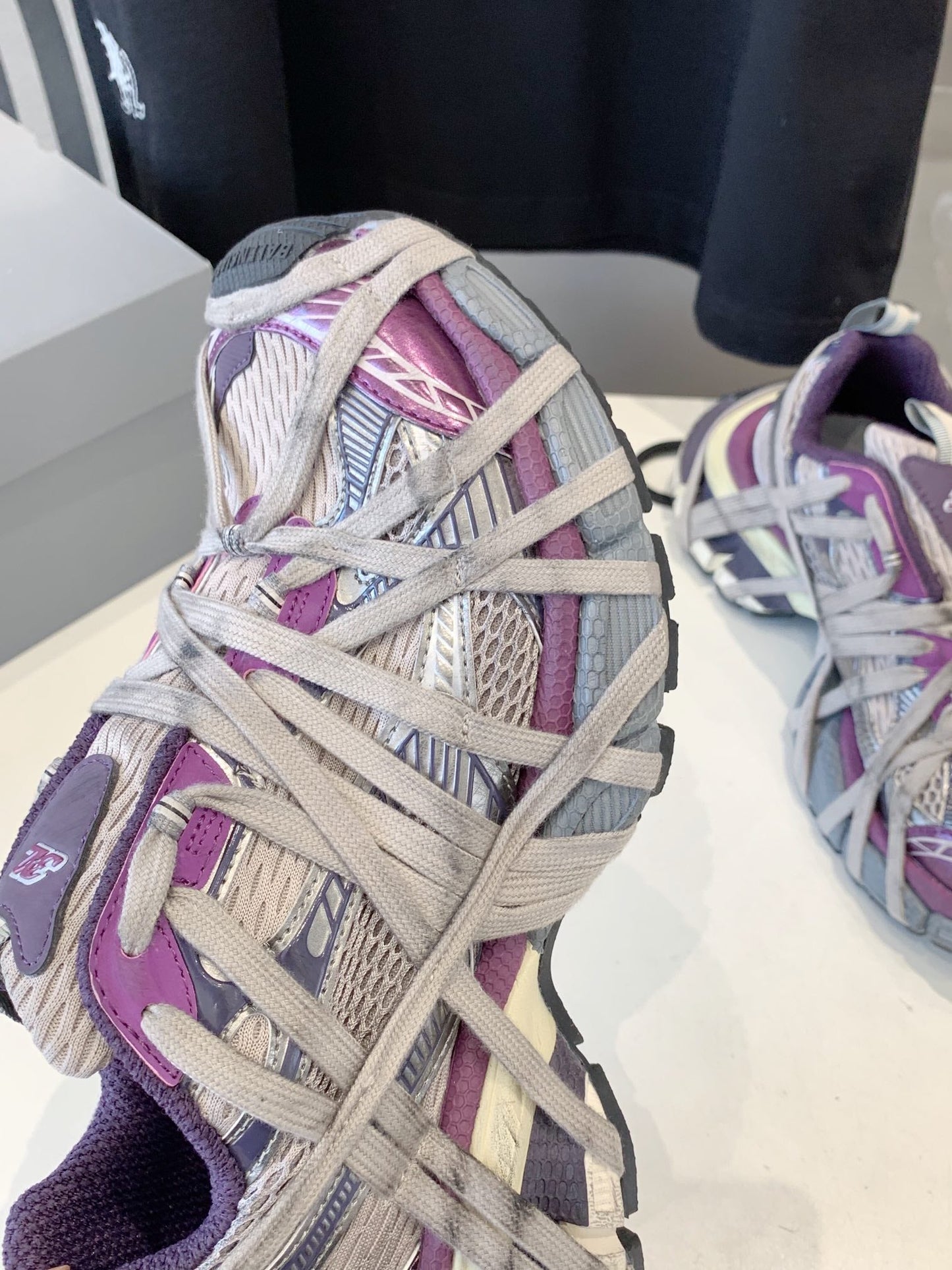3XL EXTREME LACE SNEAKER PURPLE AND GRAY - 35